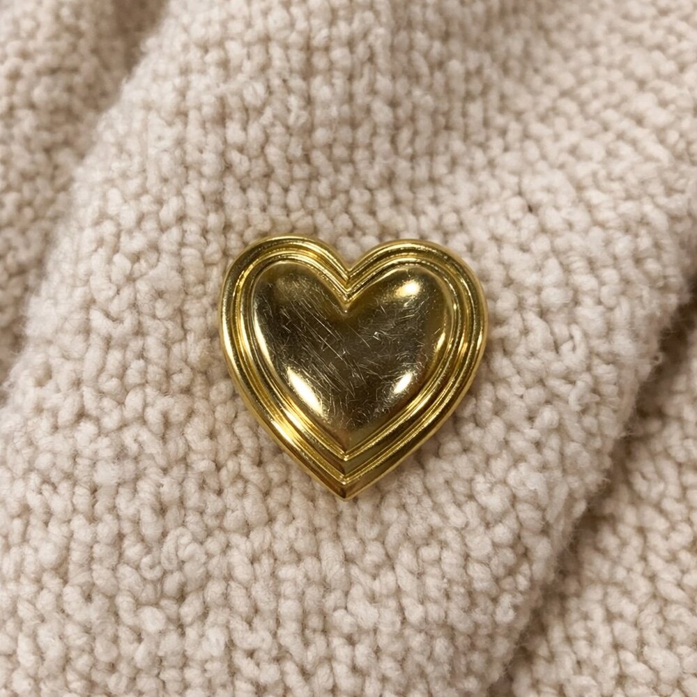 Vintage Variety Club Heart Brooch Gold Tone Pin Charity Club Jewelry Retro Pin